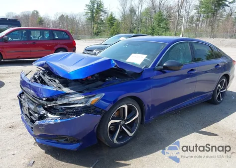2022 Honda Accord Sport z USA, uszkodzony, nr VIN 1HGCV1F38NA042831